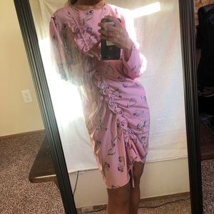 Baby pink flower dress